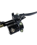 Rear Hand Hydraulic Disc Brake Master Cylinder Caliper Assembly With New Brake Pads For 50cc To 250cc ATVs Quads, side view