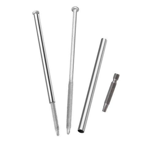 7 Inch Gutter Screws With Stainless Steel Ferrules And Driving Tool, 10 Pack For Eave Gutters, Sagging Fix, Replacement Or Mounting