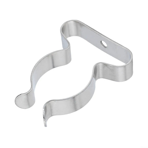 Beefy Heavy Duty Manganese Steel Spring Clips Set 48 Pieces Assorted Open Type Clips For Tool Storage Brooms Rakes And Garage Organization 10mm 12mm 19mm 25mm Durable Hardware Organizer, silver open-type clip