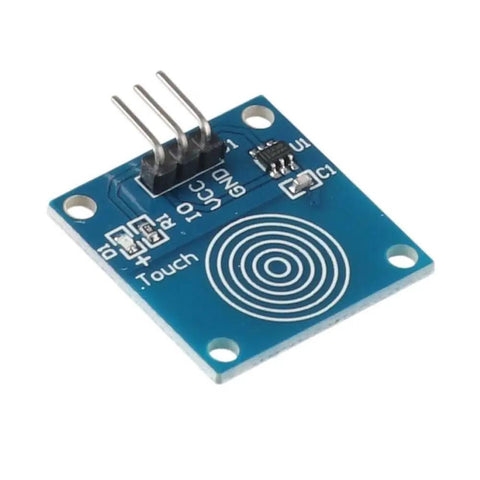 10 Pack Capacitive Touch Sensor Modules TTP223B Digital Proximity Switches For Arduino Projects Jog Type, Low Power, blue module