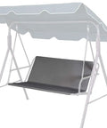 Heavy Duty Swing Seat Replacement Cover For Two To Three Seat Outdoor Swings, 600D Oxford Weatherproof Bench Cover, Gray