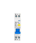 Top Shelf 18mm Din Rail RCBO Residual Current Differential Automatic Circuit Breaker in white, 230V, compact and reliable for electrical safety.