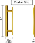 Self Stick Push Pull Cabinet Handles 8 Pack Hidden ABS Plastic Drawer Wardrobe Window Door Handles For Kitchen Bedroom Bathroom Easy Install Multi Purpose Furniture Hardware For Cabinets And Drawers showing product dimensions 15x3.5x2.5 cm