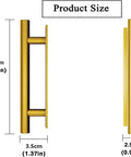 Self Stick Push Pull Helper 20 Pack Hidden Cabinet Handle ABS Plastic Door Window Wardrobe Handle size chart