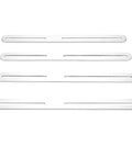 Stainless Steel Flat Mending Plate 4 Pack With Single Slot Adjustable Repair Brackets Smooth Brushed Finish