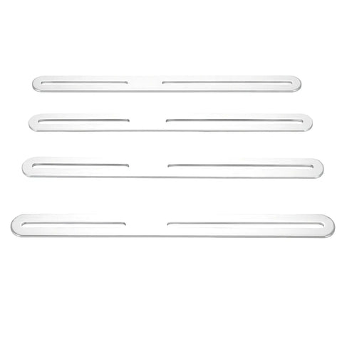 Stainless Steel Flat Mending Plate 4 Pack With Single Slot Adjustable Repair Brackets Smooth Brushed Finish