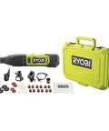 Smooth Operator 12 Volt Cordless Rotary Tool Featuring Variable Speed Up To 35000 RPM with accessories and case.