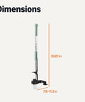 Stand Up Weed Puller With Four Claw Design For Easy Root Extraction In Garden And Backyard Lightweight Aluminum Handle Long Reach 39.61 Inches