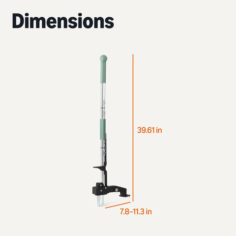Stand Up Weed Puller With Four Claw Design For Easy Root Extraction In Garden And Backyard Lightweight Aluminum Handle Long Reach 39.61 Inches