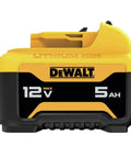 12V Max 5.0Ah Lithium Ion Battery With Fuel Gauge LED, Extended Runtime For All 12V Max Tools And Chargers shown in yellow