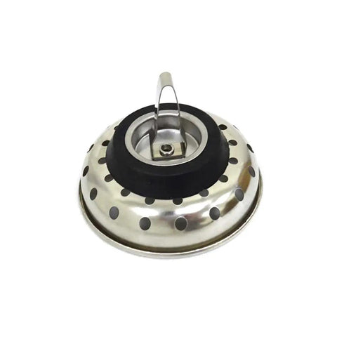Premium 304 Stainless Steel Kitchen Sink Basket Strainer Replacement For US Standard Drains 3.5 Inch top view