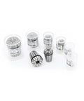 Get Your CNC Milling Game Ready With This Premium ER11 ER25 Spring Collet Set, high grade steel collets in storage containers.