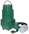 Heavy Duty 1Hp Cast Iron Sump Pump 1 1 2 Inch Npt Discharge 80Gpm Flow Rate Integrated Piggyback Float Switch side view