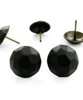 Sixty Piece Bundle Of Hella Sturdy Matte Black Upholstery Tacks Featuring A Slick One Inch Round Head Built For Sofas And Headboards A Top Shelf Boost For Furniture Flips No Fuss Installation Everyday, showcasing round matte black tacks.