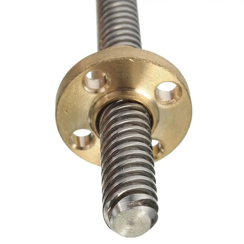Top Shelf T16 Lead Screw With Copper Nut Knockout Build Slick Glide For Cnc Rigs And Linear Motion Systems Smooth Cruising Bar Rod 16 Mm Diameter Four Millimeter Pitch One Solid Piece