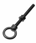 Heavy Duty Stainless Steel M6 Eyebolts With Lifting Ring Threaded With Washers And Nuts Black Finish 4 Piece Set For Indoor Outdoor Use Corrosion Resistant And High Strength