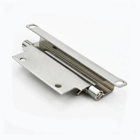 Stainless Steel Detachable Cabinet Door Hinge With Spring, Folding Hidden Hinge, Heavy Duty Industrial Grade Carbon Steel, Easy Install 1 Piece CL268-2steel laying flat