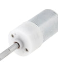 Flat Shaft DC Motor With Beefy High Torque Gearbox, 3.7V 250RPM Micro Replacement Motor for cleaning tools, metal gear, side view