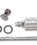 Chrome Fuel Line For Square Bore Carbs, Three Eighth Inch Inlet, Steel Construction, Single Feed, High Flow Performance Line