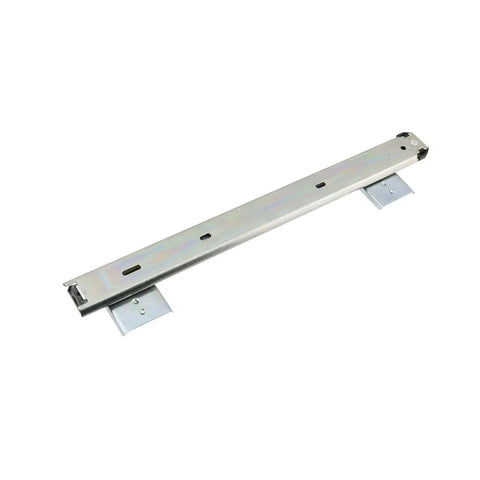 Two Pack Heavy Duty Drawer Slides For Under Desk Keyboard Tray 13.8 Inch Minimum Length 20 Inch Full Extension Ball Bearing Includes Screws Silver Rust Resistant Cold Rolled Steel Construction