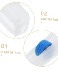 Close-up view of Infusion Tubing Flow Regulators 20 Piece Set with roller switch, highlighting clear details and fine texture.