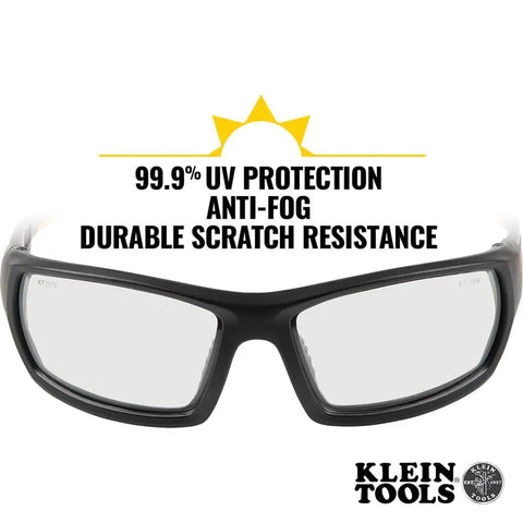 All Day Safety Glasses With Full Frame Design, Anti Fog And Scratch Resistant Lenses For Indoor Outdoor Work