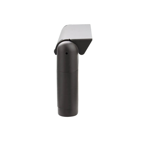 Side view of Linear Adjustable 12V Path And Area Light With Riser And Stem Kit 3000K Warm White Built In LED Black Finish