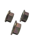 Three Hex Flange Nuts 912-0417 912-0417A 712-0417 712-0417A for MTD E20 Craftsman Troy-Bilt Cub Cadet Toro Mowers