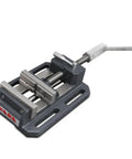Top Shelf Heavy Duty Drill Press Vise Featuring No Sweat Quick Release Mechanism And Generous 4 Inch Jaw Opening For Rock Solid Cast Iron Clamping On Metalworking Builds, grey cast iron design.