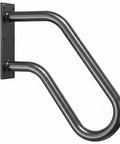 Rock Solid Heavy Duty Wall Mount Handrail For Outdoor Steps U Shaped Safety Railing Stair Handle Non Slip Metal Grip Built Tough As Nails For Garage Porch And Garden Rust Proof Black.