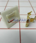 Replacement Dryer Door Strike For EXP569 Replaces W11366436 W10675495 PS12723934 AP6888133 Black 279570 on grid background