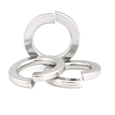304 Stainless Steel Spring Lock Washers Set In Multiple Sizes 10 To 100 Pieces Prevents Loosening From Vibration And Friction durable hardware