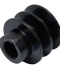 Heavy Duty 20mm Bore Double V Belt Pulley For A Type Belts, black, designed for Honda 168F 170F GX110 GX120 GX200 engines.