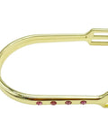 Gold tone women's equestrian spurs with rhinestone detailing, part of Prince Of Wales Bumper Spurs Set, zinc alloy.