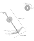15-Piece Beefed-Up Metal Toggle Bolt Kit With Wing Nuts for Drywall Anchors showing bolt dimensions and components.