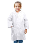 Kid wearing Kids Lab Coat Doctor Costume For Halloween And Career Day Realistic White Coat For Boys And Girls Ages 7 To 9