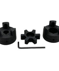 Flexible L Jaw Coupling Set For One Half To Seven Eighths Inch Bores Three Piece L075 With Rubber Spider For Log Splitter