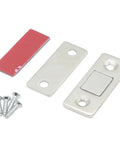 Magnetic Cabinet Catches 20 Pack Invisible Soft Catch Door Stops Ultra Thin Hidden Closet Latches With Screws For Furniture Tools