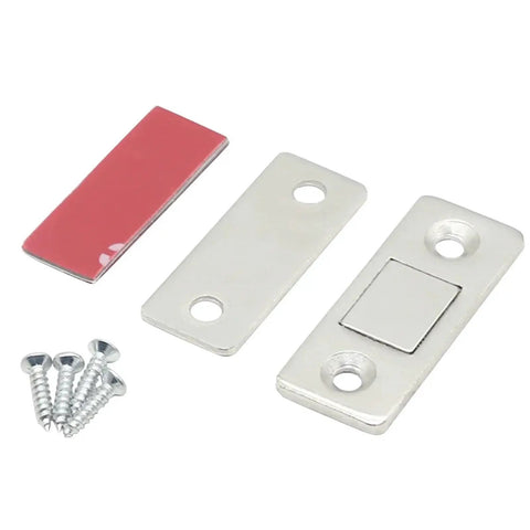 Magnetic Cabinet Catches 20 Pack Invisible Soft Catch Door Stops Ultra Thin Hidden Closet Latches With Screws For Furniture Tools