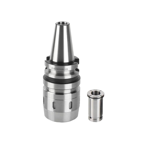 Premium Heavy Duty Cnc Collet Chuck Fixture Compatible With Bt40 And Bt50 Spindles for precision milling, stainless steel construction.