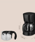 Your Daily Driver Bean To Cup Coffee Maker Featuring Reusable Filter And Backlit Soft Touch Control Panel, black with glass carafe.