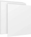 Six Pack Ten By Ten Inch White UHMW HDPE Sheets One Quarter Inch Thick Polyethylene Board For Office, Home And Light Industrial Use