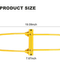 Heavy Duty Sheet Metal Bender Hand Seamer For 90 Degree Standing Seam Roofing, yellow metal crimping tool dimensions 19.09 x 7.87 inches