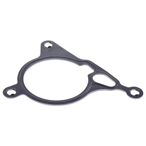 MOTOKU vacuum pump gasket, black rubber with large central bore and three bolt holes