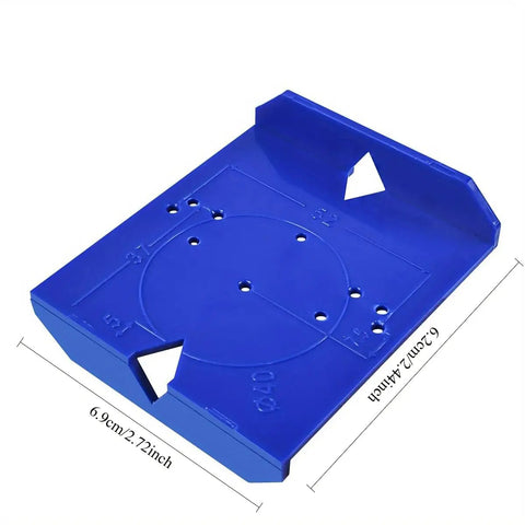 Abs Plastic Cabinet Door Hinge Drilling Template Dead On Alignment Jig Hassle Free Placement Ruler For Woodworkers Quick Setup Hardware Guide Fits Thirty Five And Forty Millimeter Bits