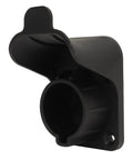 Heavy Duty Ev Charger Dock With Sae J1772 Type One Connector Mount Bracket close-up view, showcasing durable black plastic design.