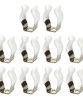 Heavy Duty Steel Open Type Spring Clips Set Of 10 Grab And Go Tool Organizers for easy garage storage, 25mm hole size.