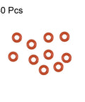 Silicone O Ring 4mm Outer Diameter 2mm Inner Diameter 1mm Cross Section Red VMQ Seal Gasket Pack Of 30 For Travel Mug Cup Lid