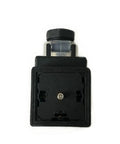 Rock Solid Solenoid Valve Plug Coil R901017022 for Proportional Valves With Indicator Light, black heavy-duty plug coil.