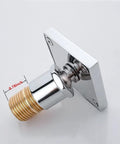 Brass Shower Body Sprays With Four Massage Jets, Wall Mounted Spa Side Sprayer Set, Square Chrome Finish closeup of connection joint.